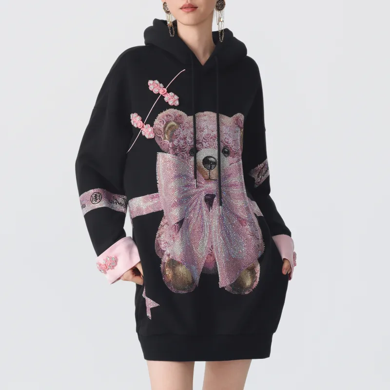 TCH Long Sleeved Dresses Women's Black-3