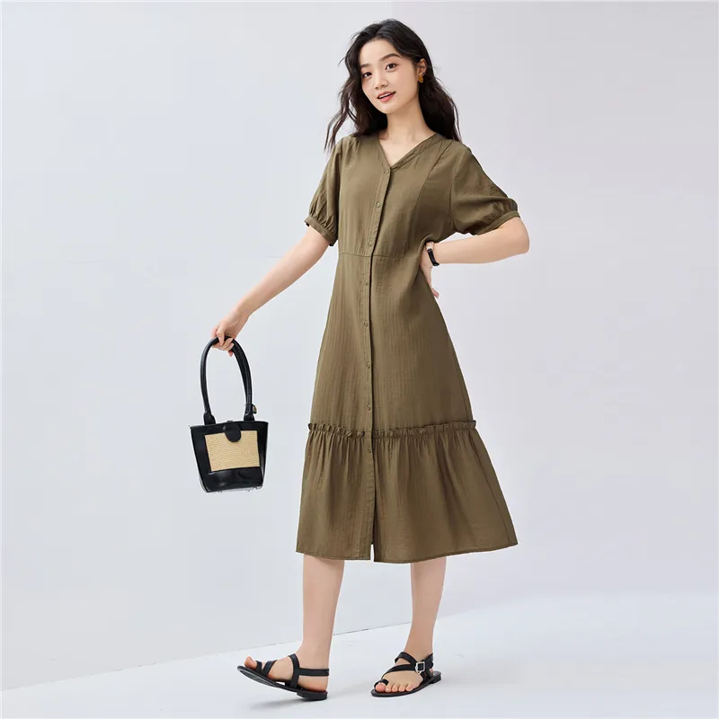 UNIQLO Short Sleeved Dresses Women's-10