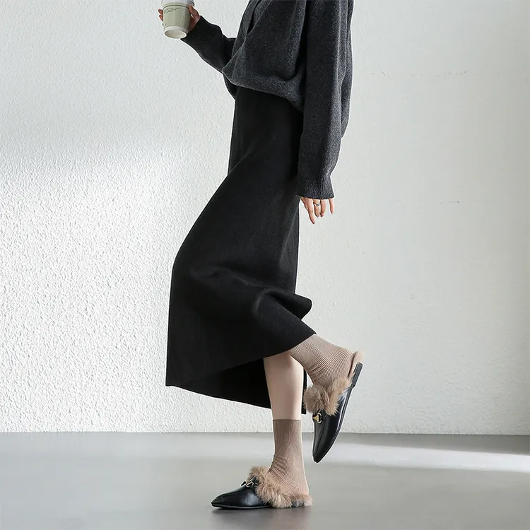 SENTUBILA Casual Long Skirts Women's-3