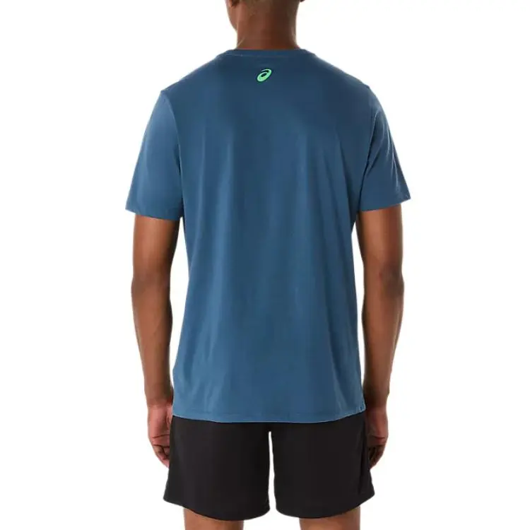 Asics T-Shirt Unisex Vintage Indigo-1