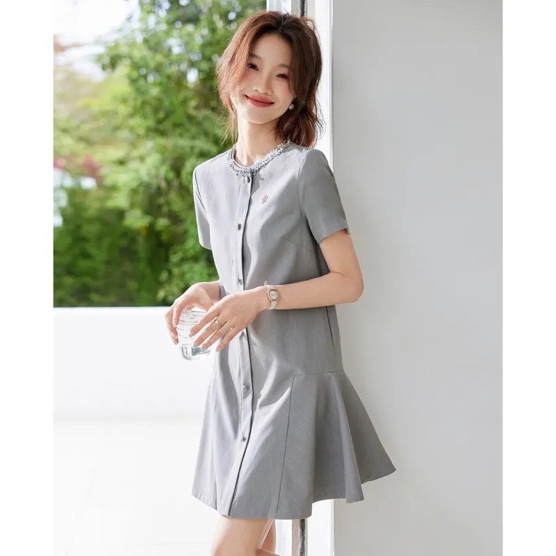 TERRE BLEUE Short Sleeved Dress Women's-3