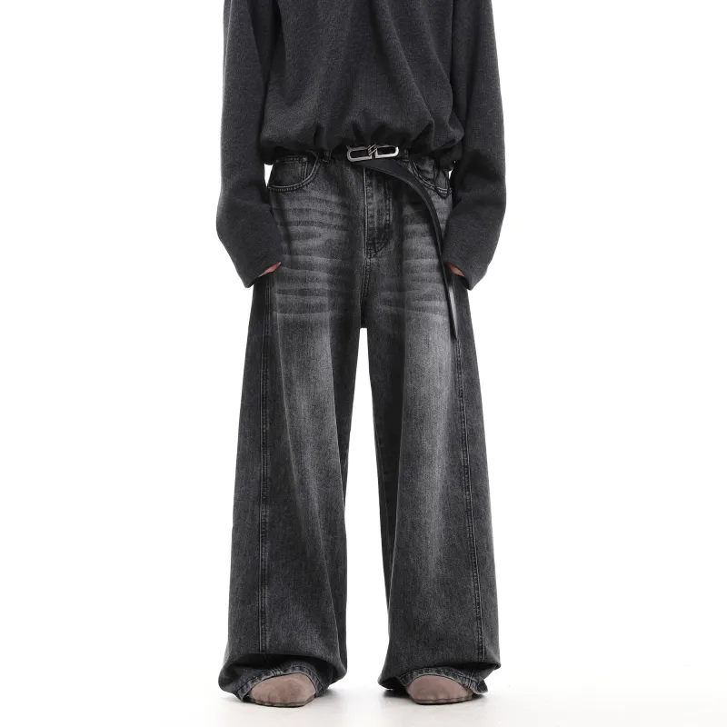 CUWU Jeans Unisex Black Gray Color-4