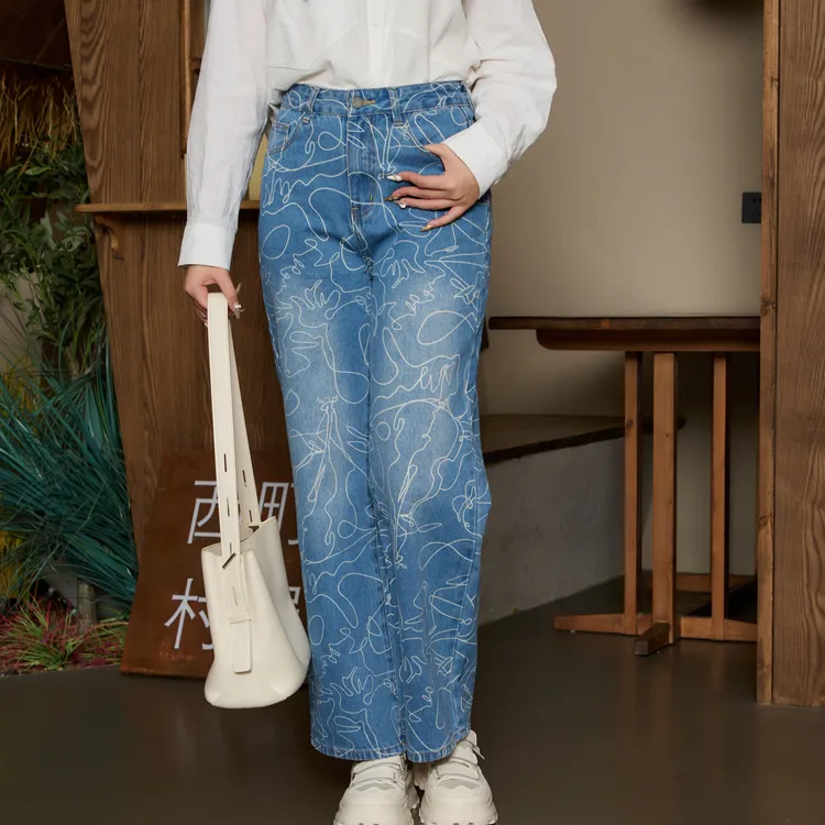 SETIROM Jeans Women's Blue-2