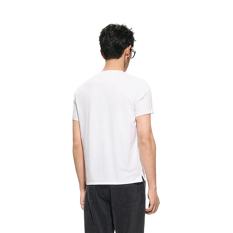 CROQUIS Black Thread T Shirts Men-3