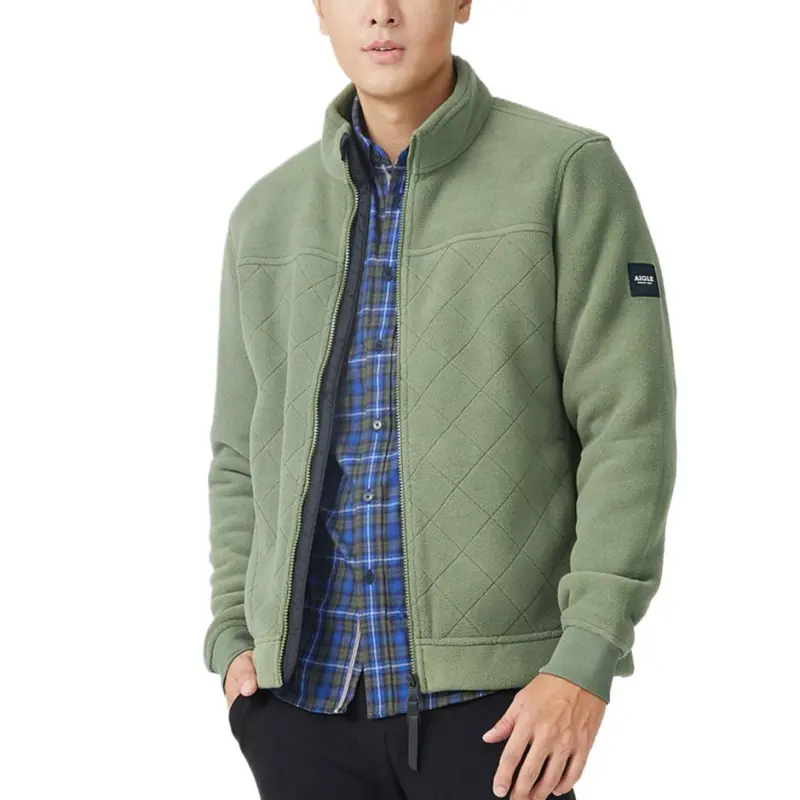 AIGLE CADIOPE Velvet-feel Coat Men's-1
