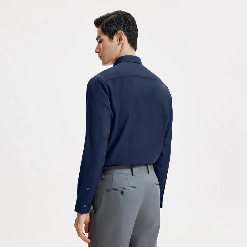 GOLDLION Shirts Men Navy Blue 95-3