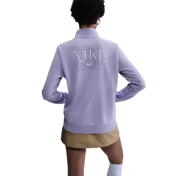 Nike Sportswear Club Fleece Women's Mock Neck 1/2 Zip Graphic Top