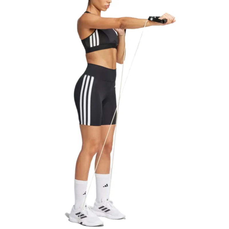 Adidas Free Shipping With AdiClub Optime Essentials 3 Stripes Short Leggings-4
