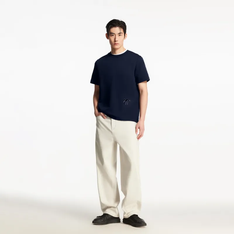 JACK JONES· T Shirt Men's E37 Ink Blue-3