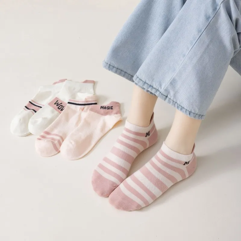 Gentle Welcome All Season All Ankle Socks Women's 5 Pack-1