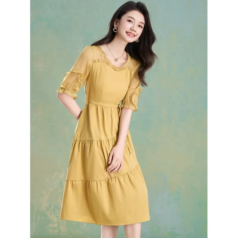 Mylan Summer Short Sleeved Dress Women's-3