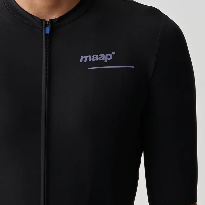 MAAP Raining Jersey Short-Sleeved Cycling Apparel Men's Black Hole-2