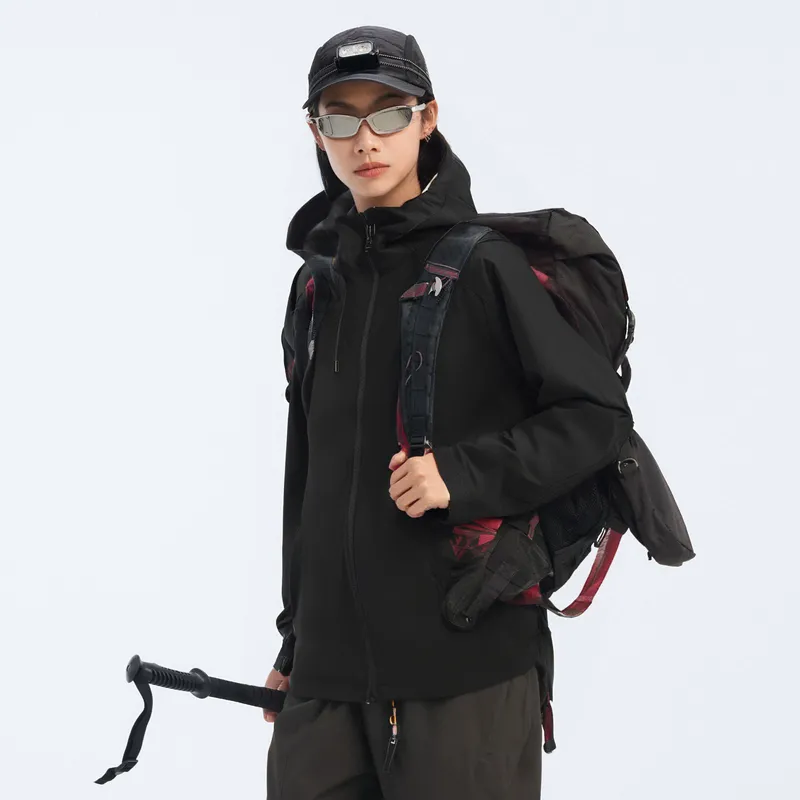 LONSDALE Trench Coat Unisex Black-3