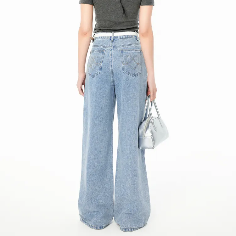 LEDIN Jeans Women's Light Denim Blue-5