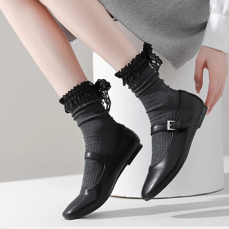 Gentle Welcome Mid Calf Socks Women's Combo Set-1