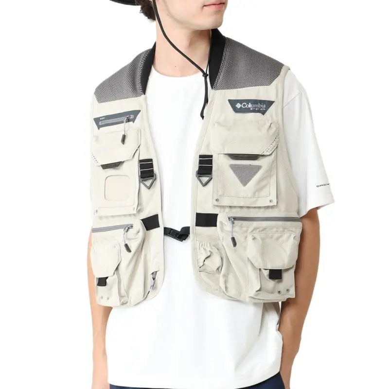Columbia Vests Men Ecru-2