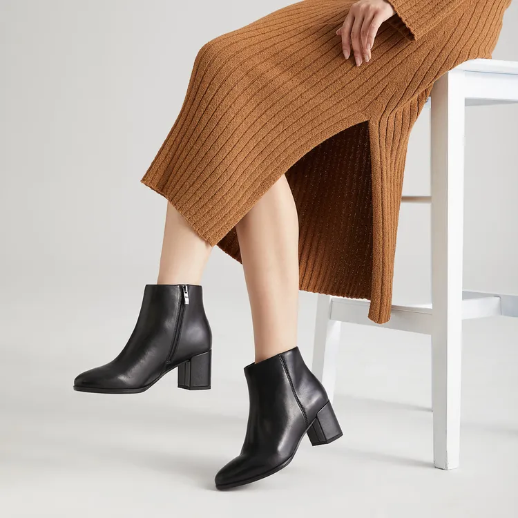 Clarks Frewa Series Ankle Boots Women's Black-5
