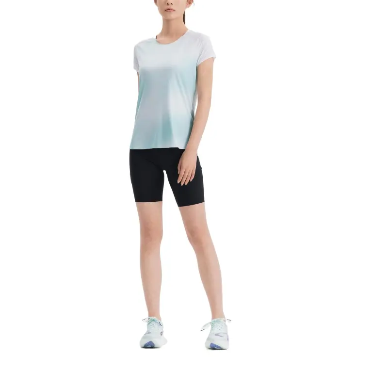 DECATHLON Raglan Sleeve T Shirt Women's Light Jade Color/Snow-7