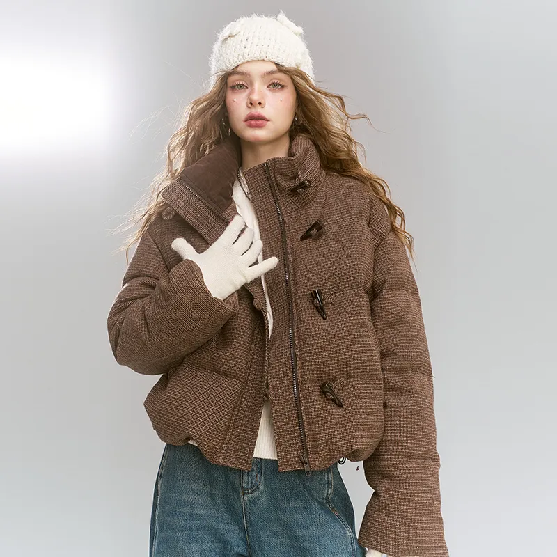 ELF SACK Down Jackets Women's Vintage Cold Coffee-1