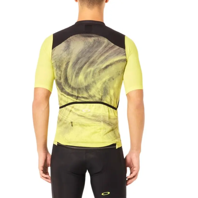 Oakley Endurance Dazzle Camo Jersey Cycling Clothing Men's Black Yellow-3