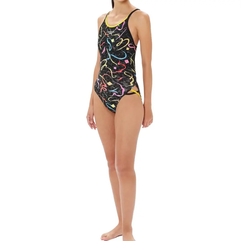 Speedo One piece Swimsuit Women's Multimodal Yellow-2