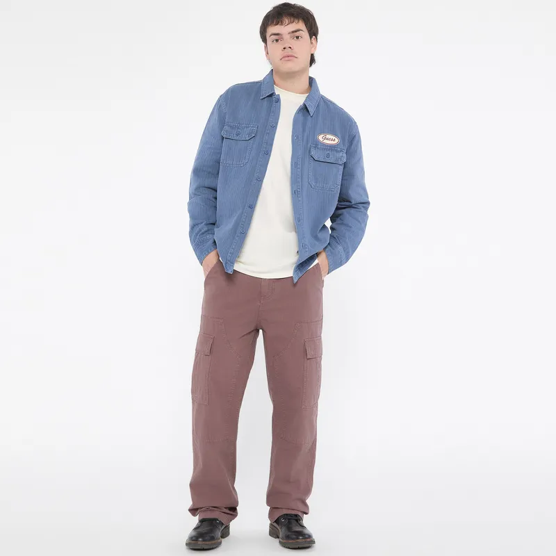 GUESS Jackets Men Blue-5