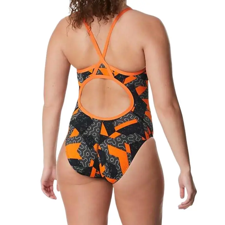 Speedo Ruse Blocks Flyback One piece Swimsuit Women's-9