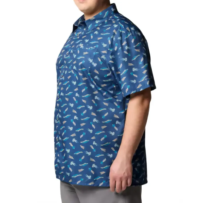 Columbia PFG Super Slack Tide Shirt Men's Blue-2