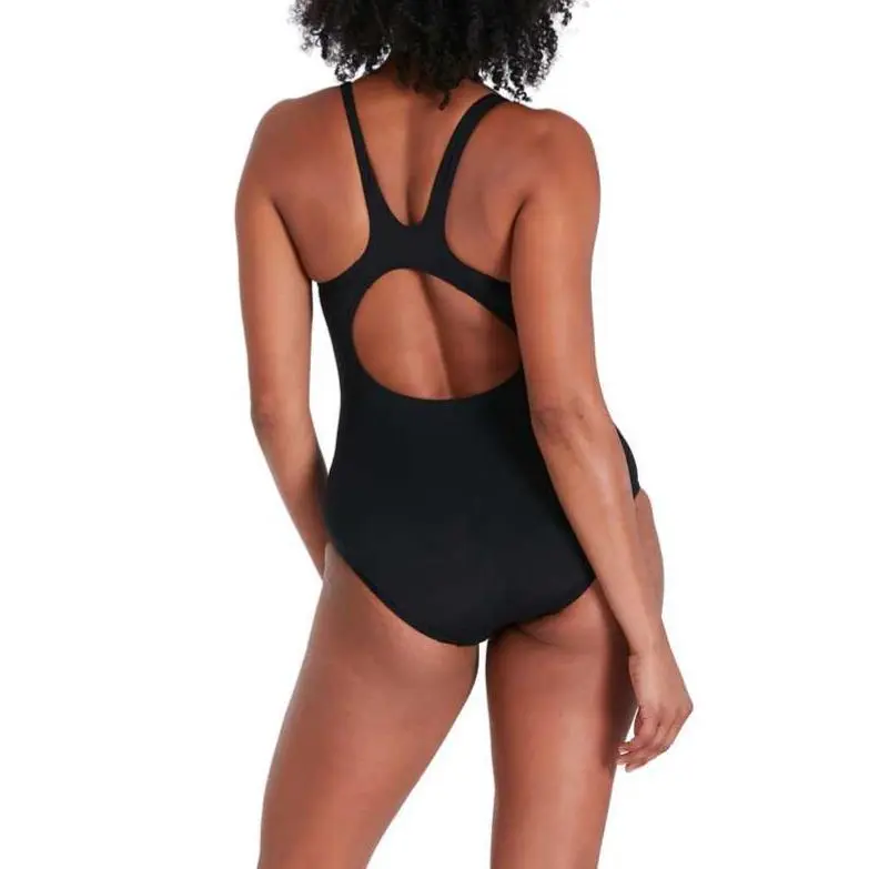 Speedo Boomsplice One piece Swimsuit Women's Black Charcoal-1