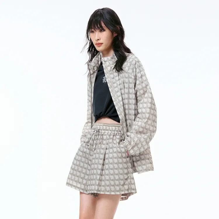PEACEBIRD Cropped Coat Women's Dark Rye Umber-3