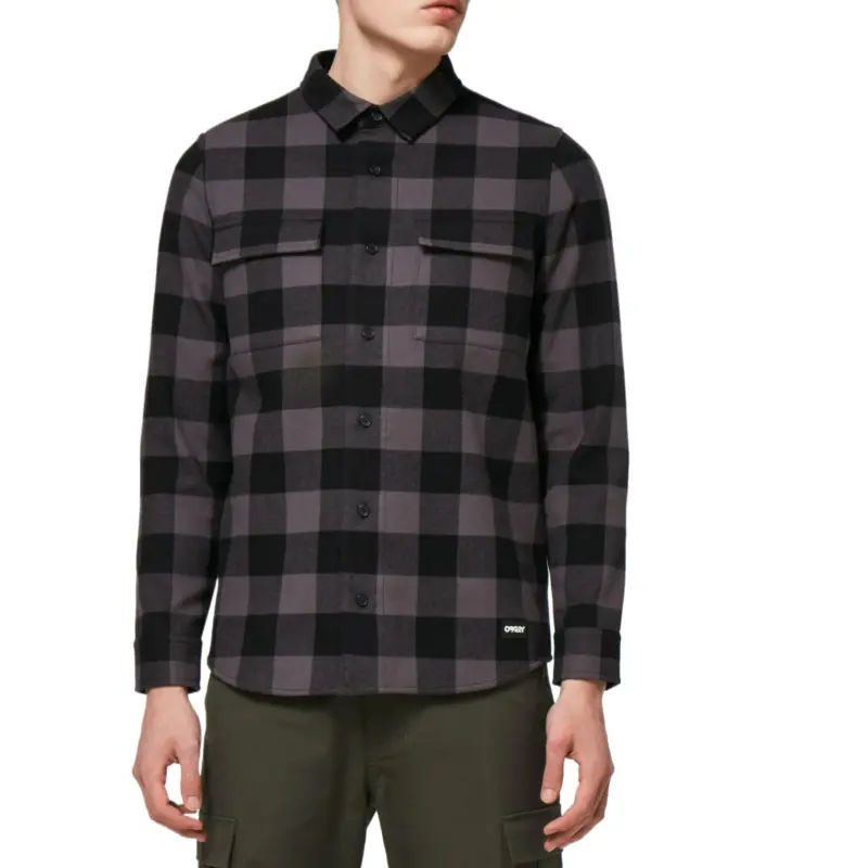 Oakley Bear Cozy Flannel Shirt Men's Black-4