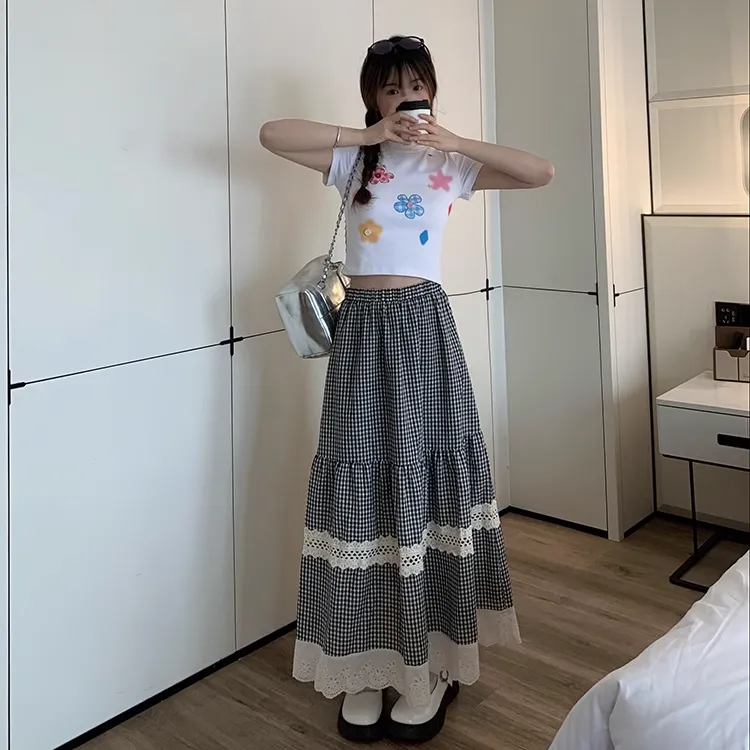 COMMA GIRL Casual Long Skirt Women's-8