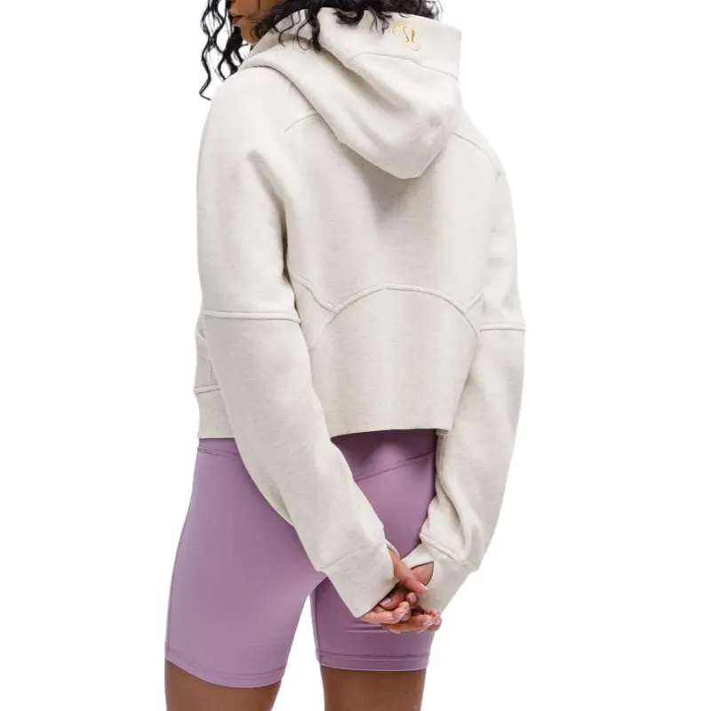 Lululemon Scuba Sweatshirt Women's Heather Bone White-1