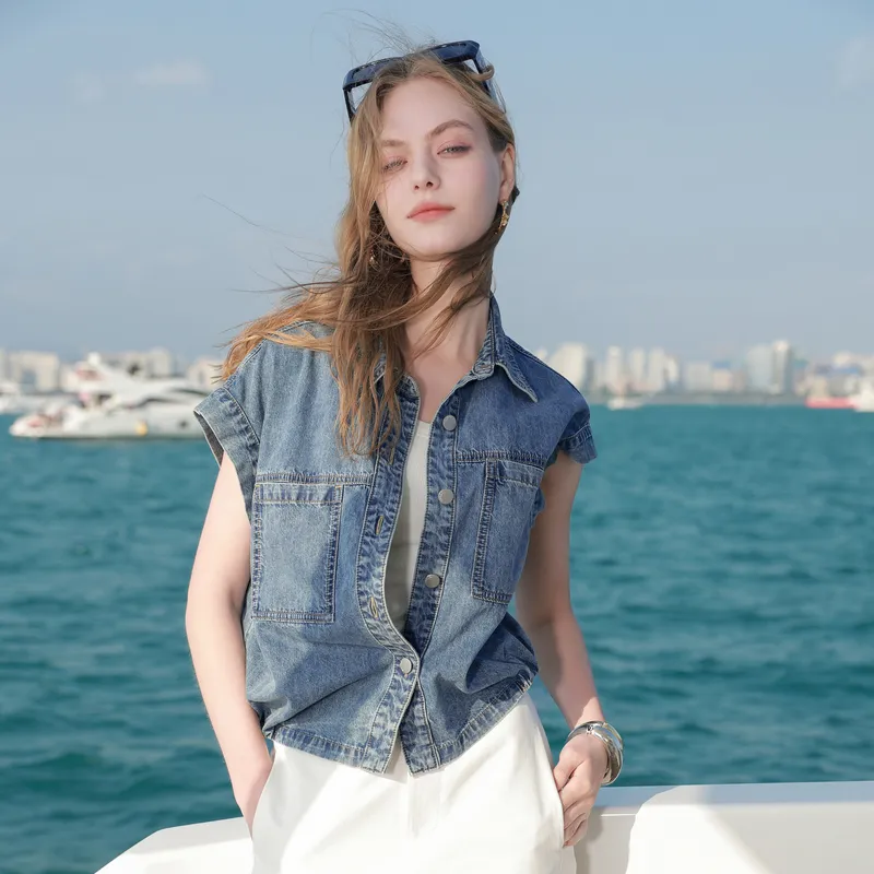 3COLOUR Shirt Women's Haze Blue-5