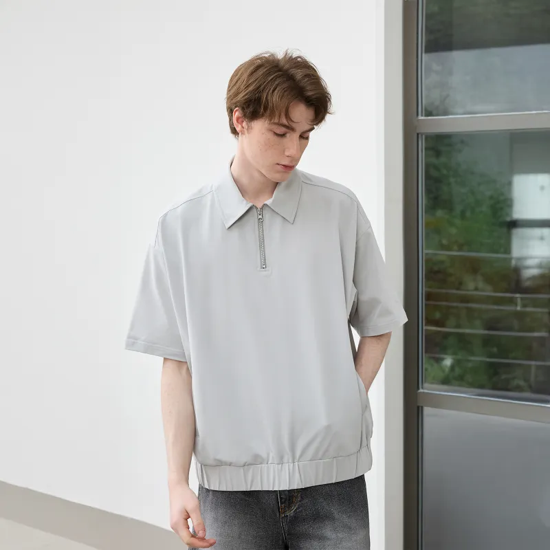 Lilbetter Polo Shirts Men Light Gray-4