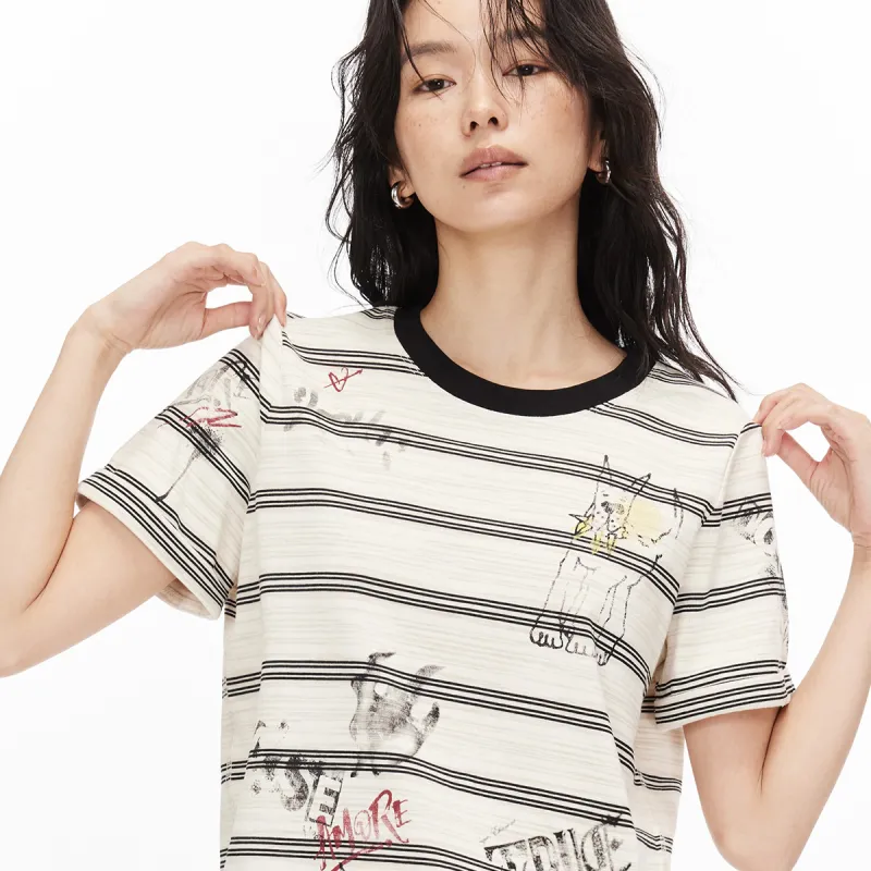 ONLY Set in Sleeve T Shirt Women's-10