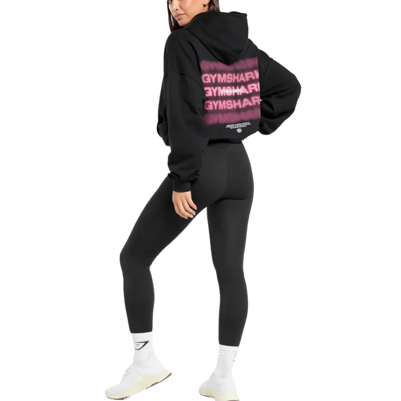 GYMSHARK Sweatshirt Women's Black-3