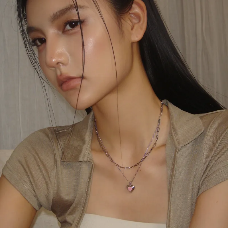 BOONEE ALUS White Gold Plated Copper Necklaces Women's-1