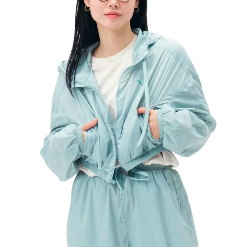 PUMA ESS+ Cropped Coat Women's Mint Green-3