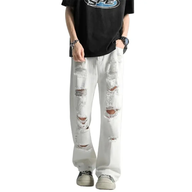 Jeep Casual Pants Men White DY-1