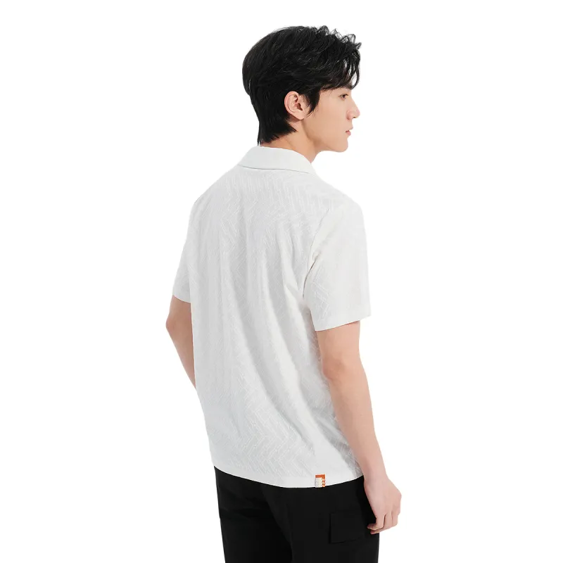 LESS IS MORE Polo Shirts Men Ecru 25XTX3791H-1