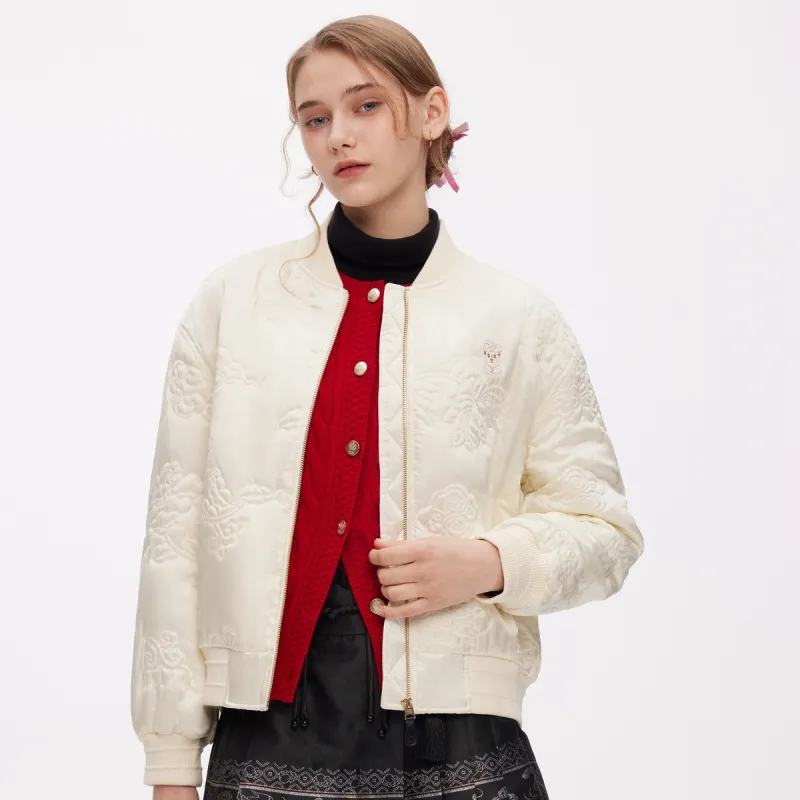 Teenie Weenie x NANJINGYUNJINYANJIUSUO Puffer Jacket Women's Ivory-2