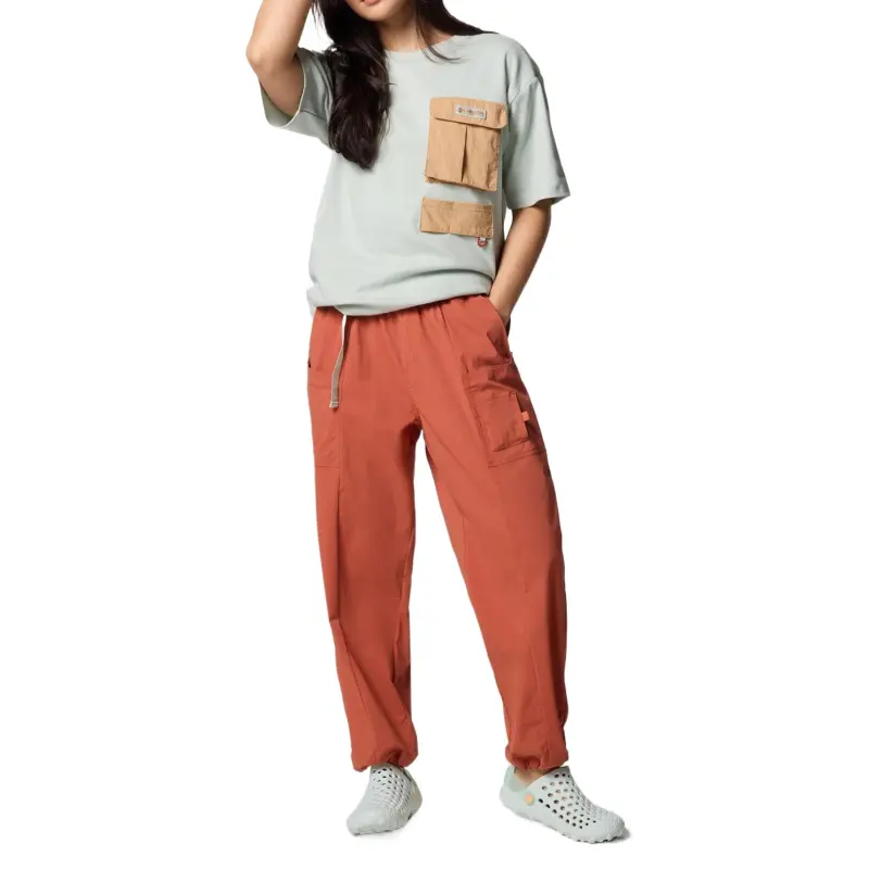 Columbia Casual Pants Women's Orange Red-4