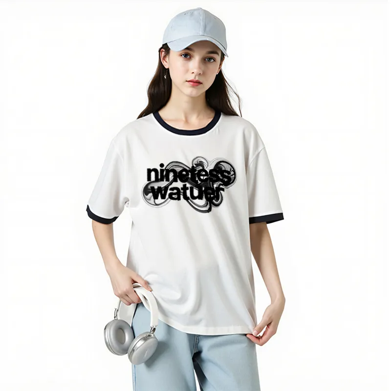 FAIRWHALE Drop Shoulder Sleeve T Shirt Women's-3