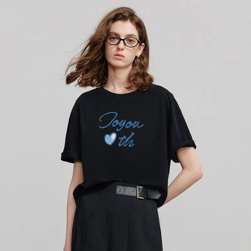 Initial Language T Shirt Women's-8
