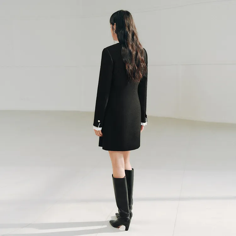 PEACEBIRD Long Sleeved Dresses Women's-2