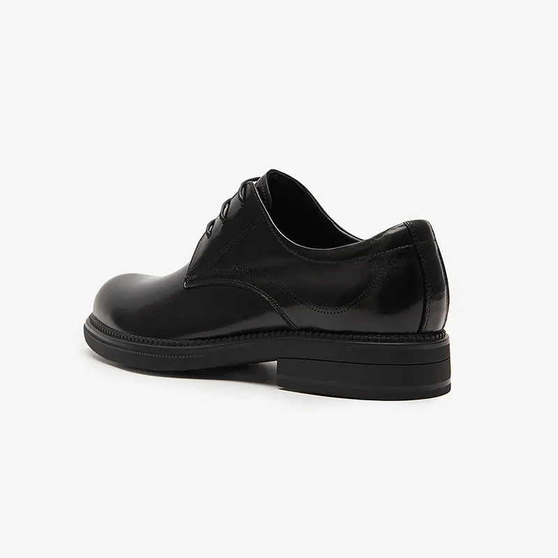 LE SAUNDA Dress Shoes Men Low Top Umber Black-3