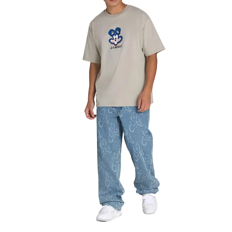 Vans Toon Face T Shirt T Shirt Men's Gray-2