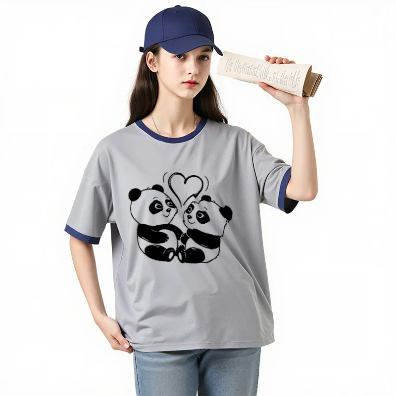 FAIRWHALE Drop Shoulder Sleeve T Shirt Women's-27