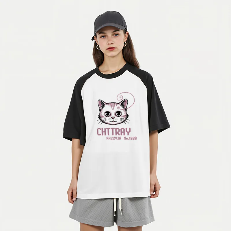 FAIRWHALE Drop Shoulder Sleeve T Shirt Women's-6